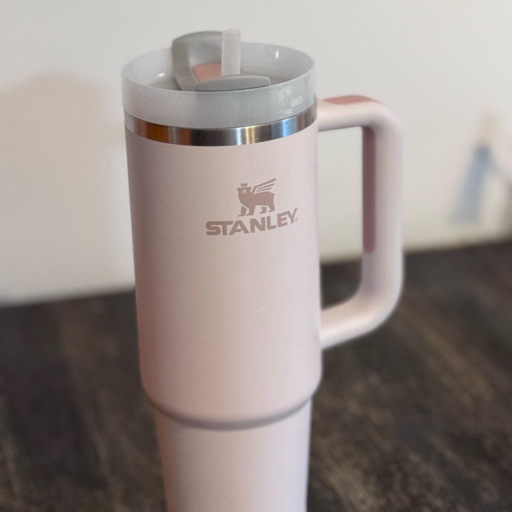 Stanley Blush Pink Travel Mug with Handle